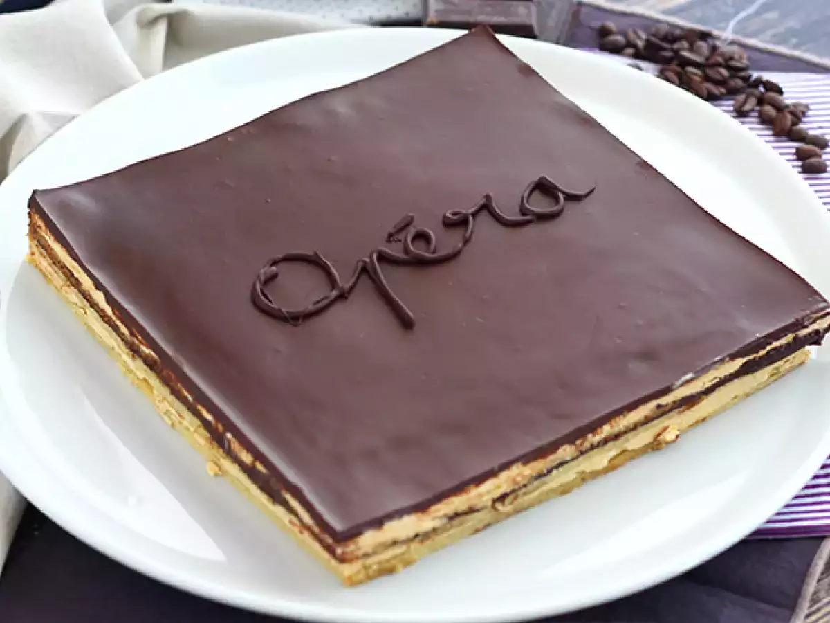 Opéra pastası: Adım adım tarif