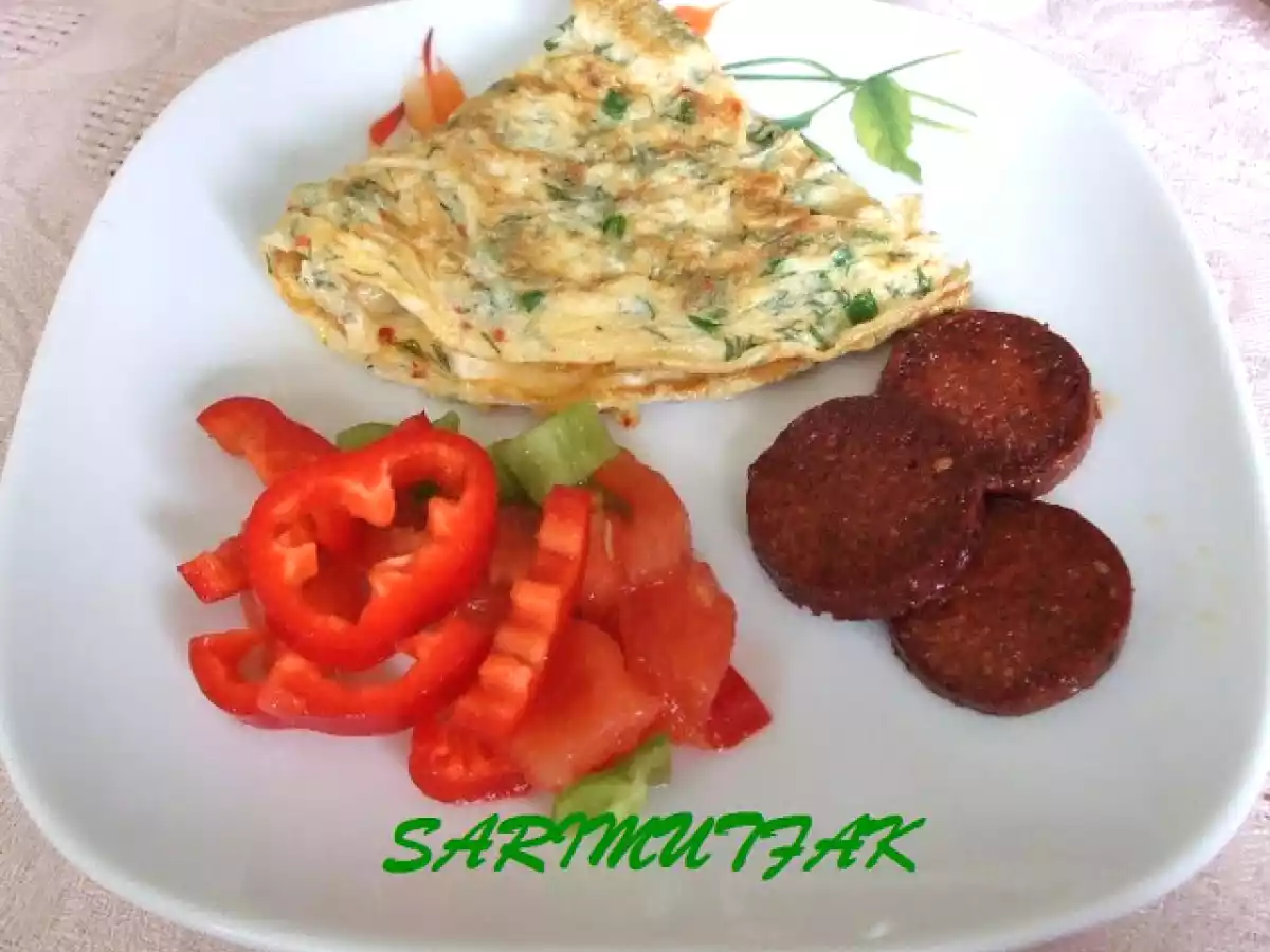 OTLU KAŞARLI OMLET - fotoğraf 2