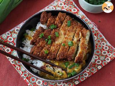 Panko ekmek kırıntıları ile ekmekli patlıcan, katsu tarzı Japon körisi ama vejetaryen - fotoğraf 7