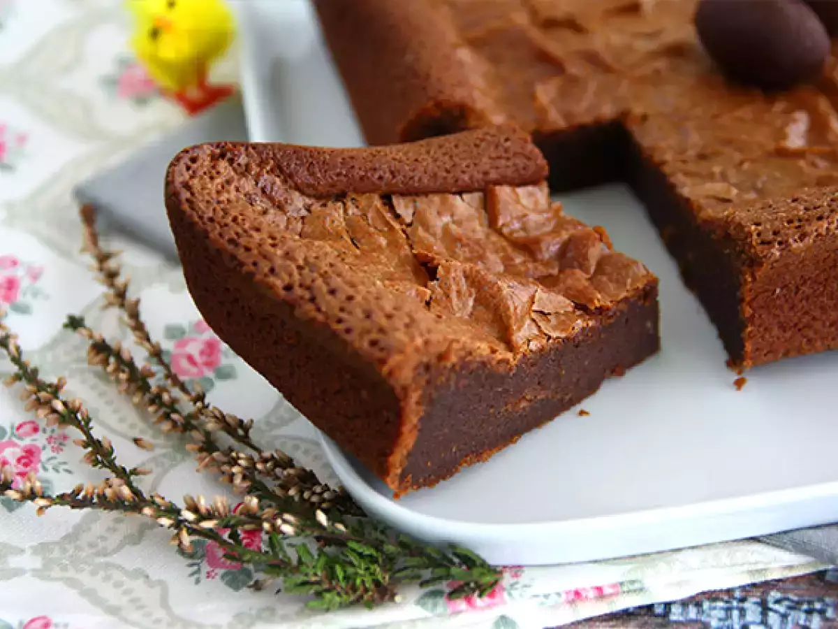 Paskalya'dan kalan çikolatalı brownie - fotoğraf 2