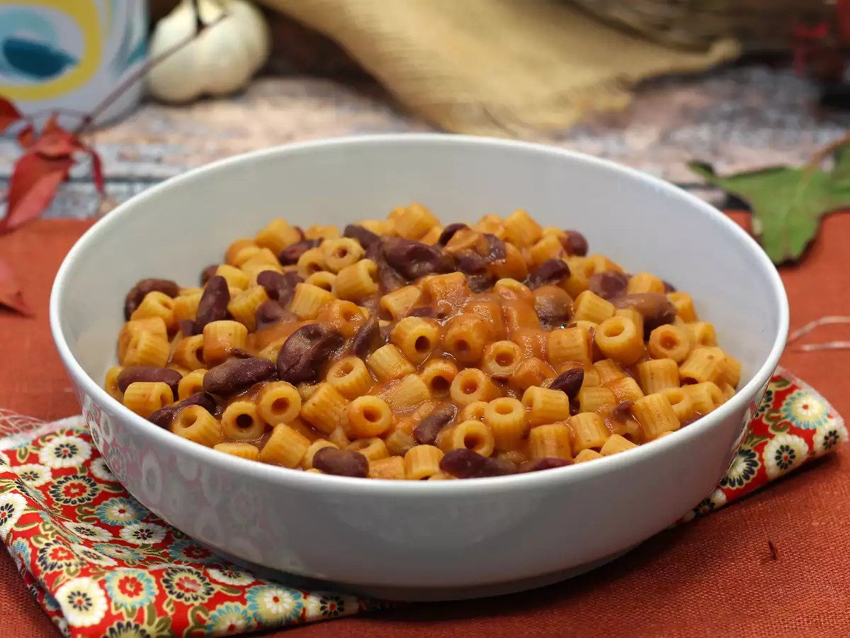 Pasta e fagioli, hızlı ve kremalı tarif