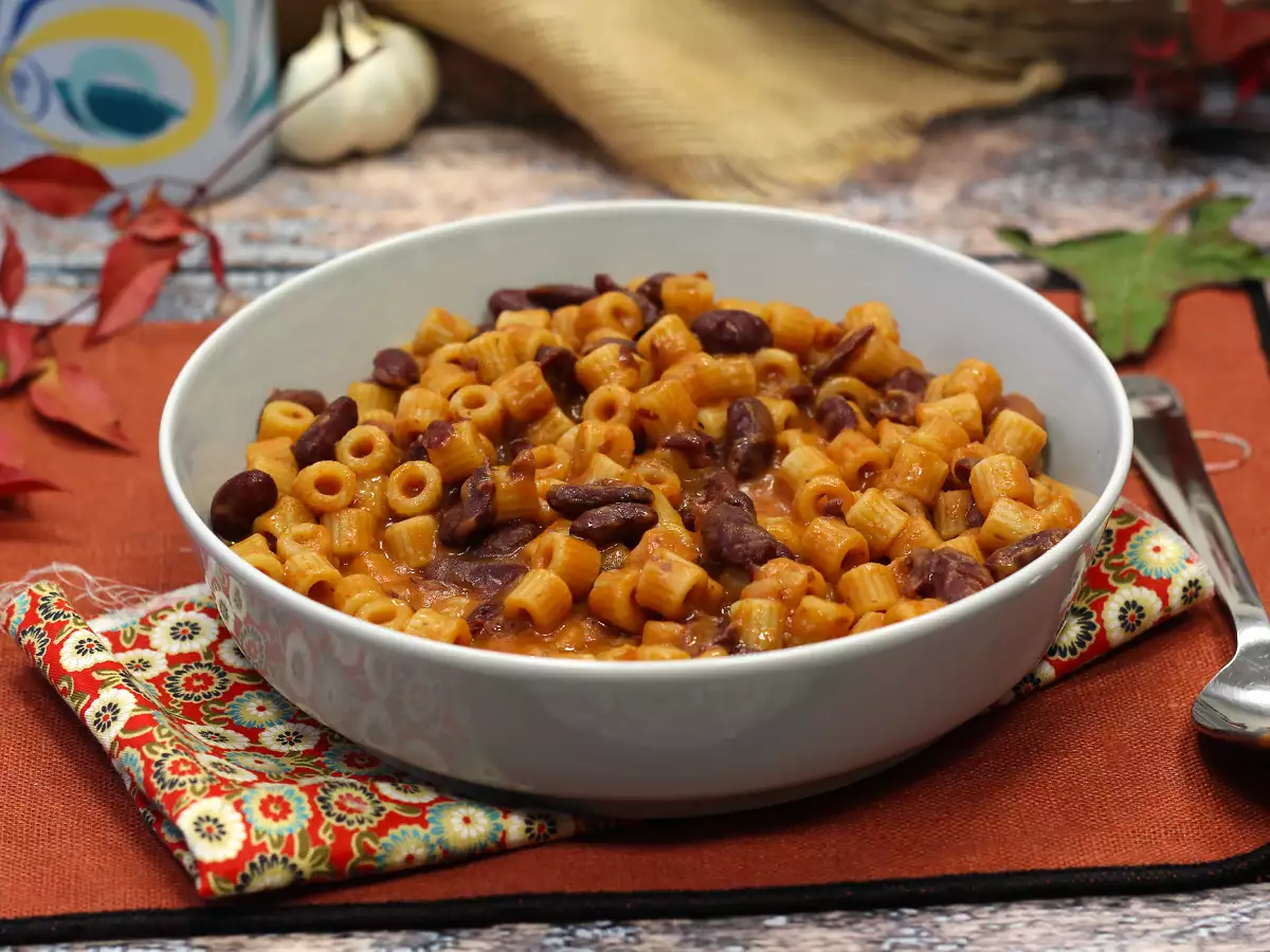 Pasta e fagioli, hızlı ve kremalı tarif - fotoğraf 4
