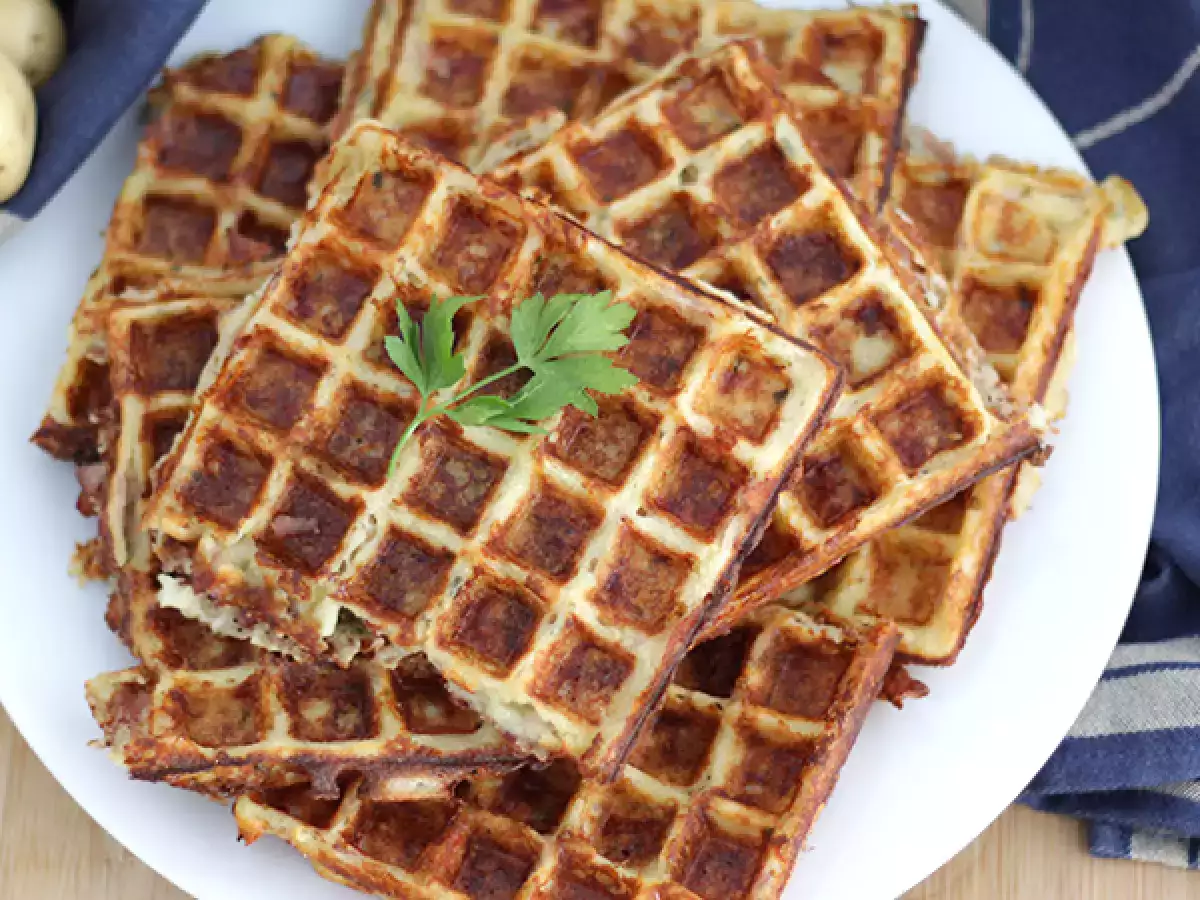Pastırma, comté ve patatesli waffle - fotoğraf 2