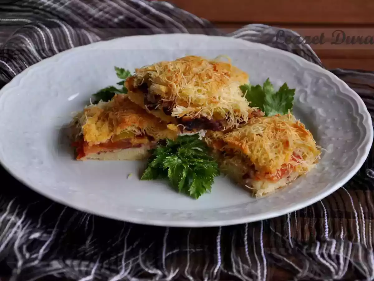 Pastirmalı Kadayıflı Börek - fotoğraf 2