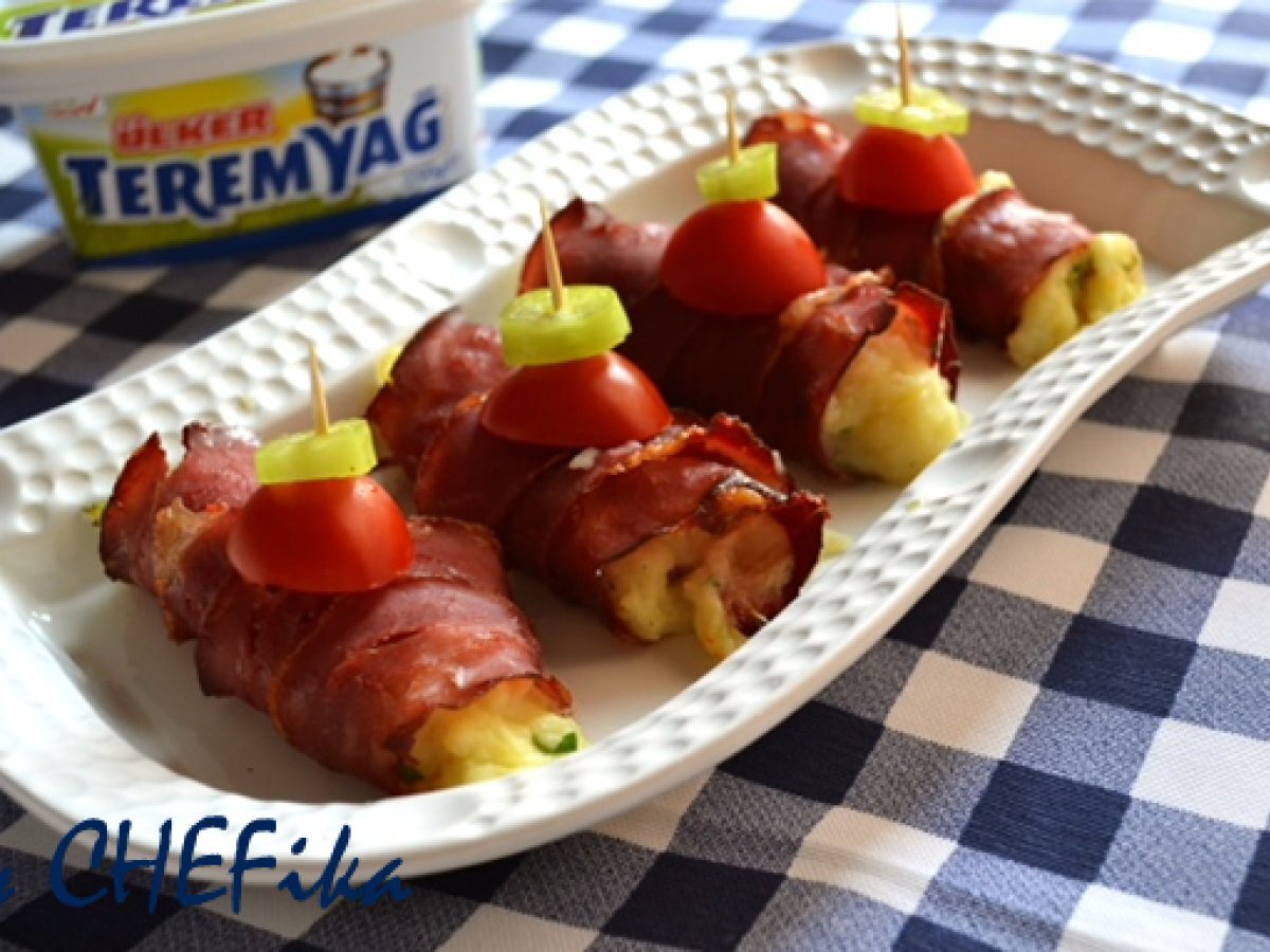 Pastırmalı Patates Sarma