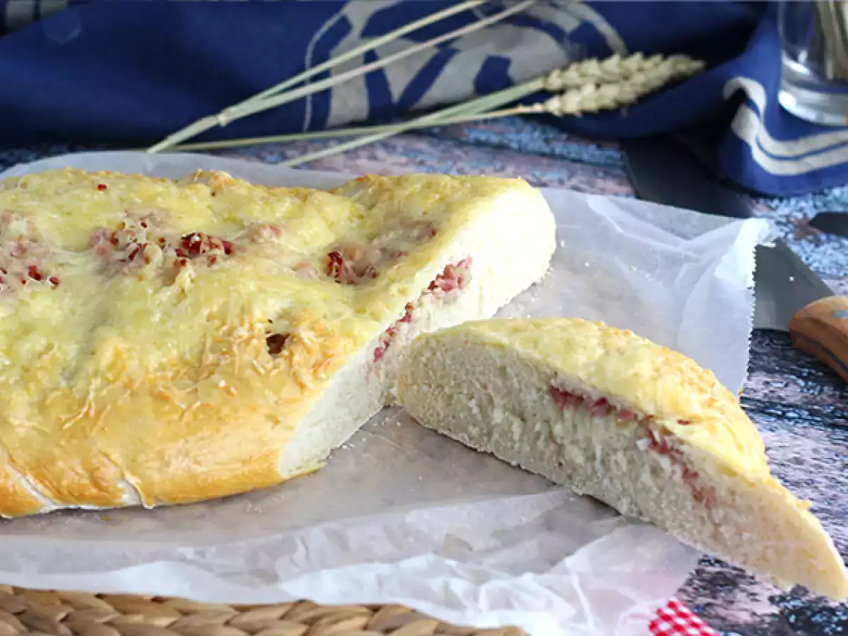 Pastırmalı ve soğanlı Fougasse - fotoğraf 2