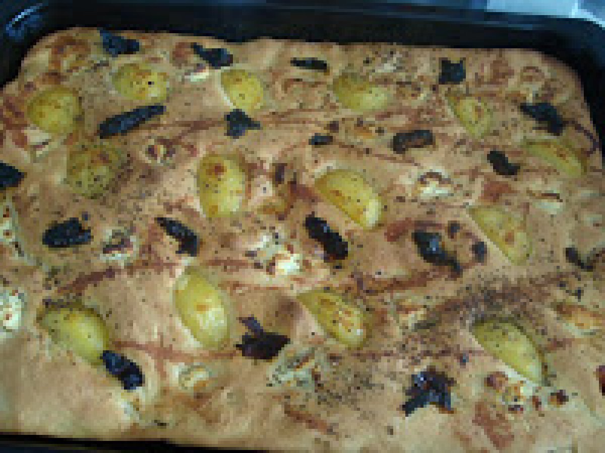 Patatesli focaccia