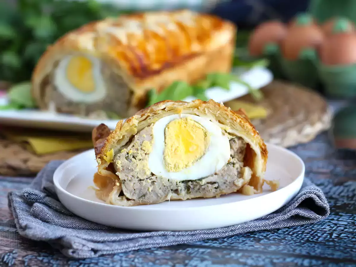 Pâté Berrichon, geleneksel bir yemek için süper gurme Paskalya ezmesi! - fotoğraf 5