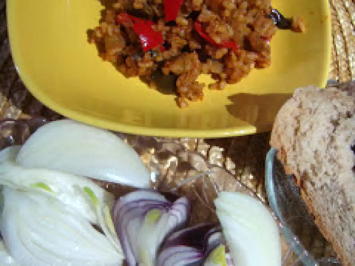 Patlıcanlı Bulgur Pilavı - fotoğraf 2