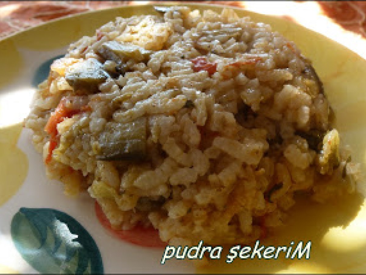 Patlıcanlı Pilav