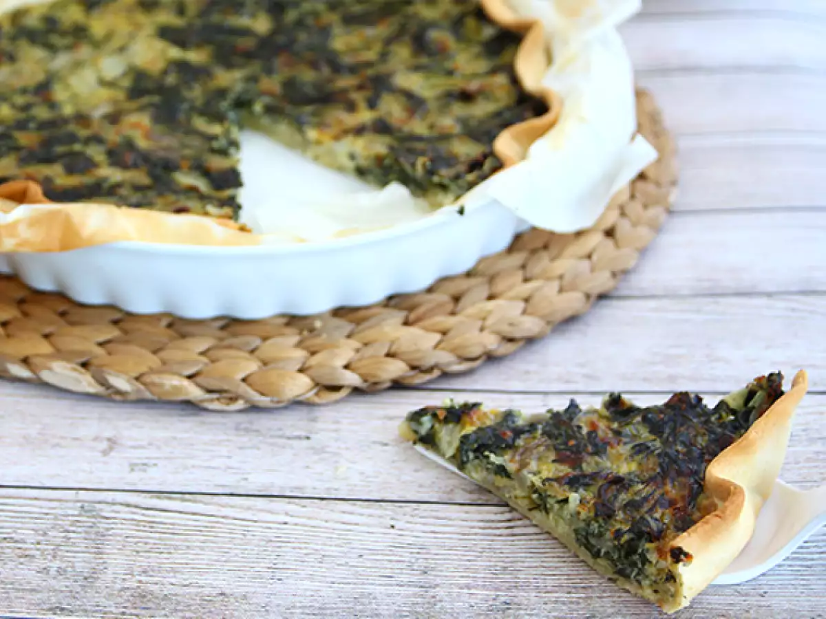 Pazılı ve rendelenmiş peynirli tart - fotoğraf 2