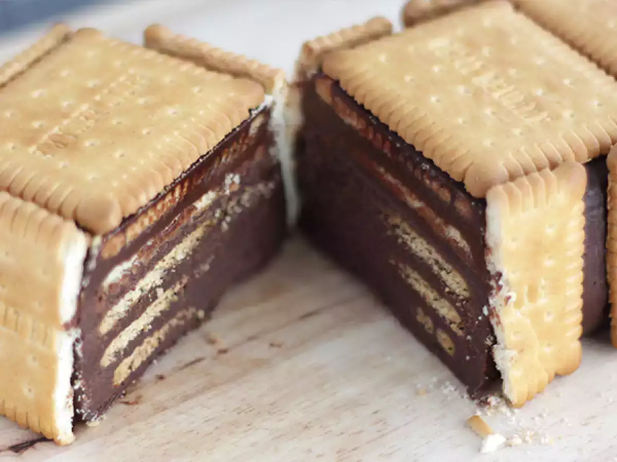Petit Beurre Bisküvili Çikolatalı Pasta (Terrine) - fotoğraf 4
