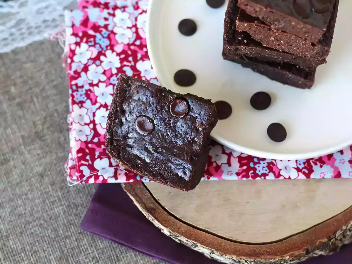 Peynir altı suyu içeren proteinli brownie, doğal glütensiz - fotoğraf 5