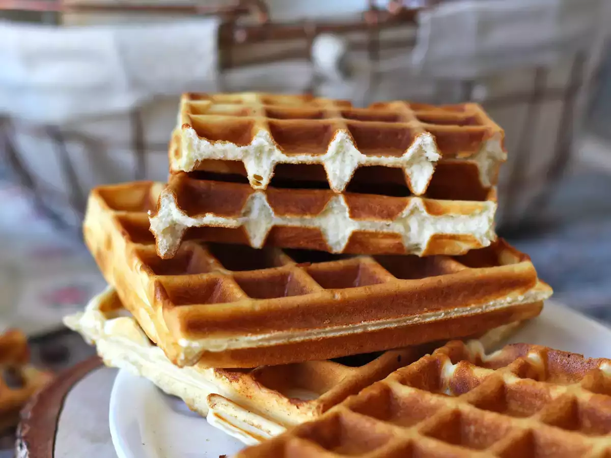 Peynir altı suyu ile süper proteinli waffle - fotoğraf 3