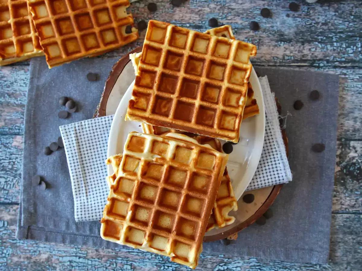 Peynir altı suyu ile süper proteinli waffle - fotoğraf 4