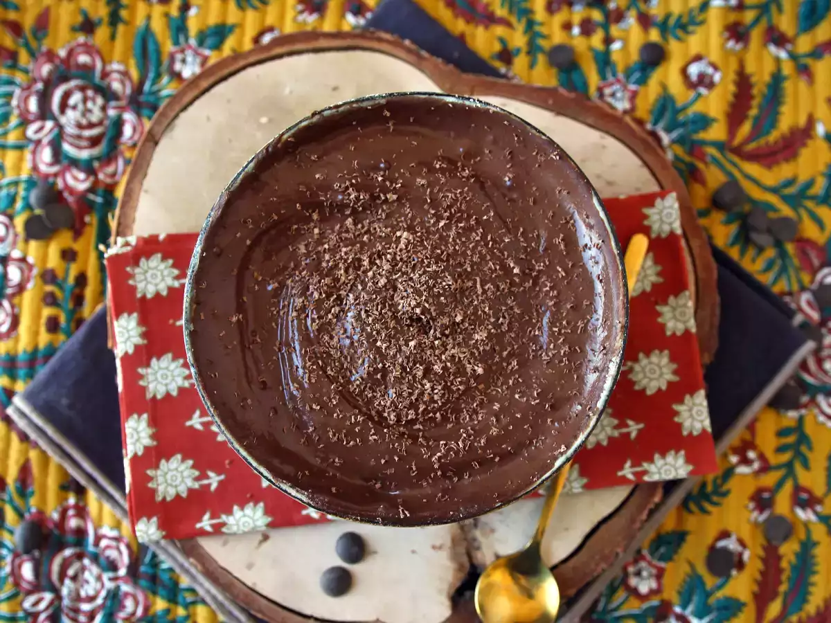 Peynir altı suyu proteinli çikolatalı mus - fotoğraf 4