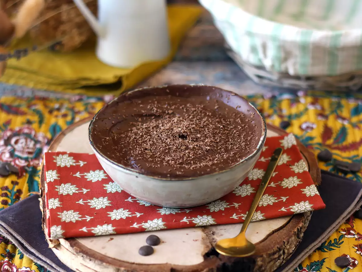 Peynir altı suyu proteinli çikolatalı mus - fotoğraf 6