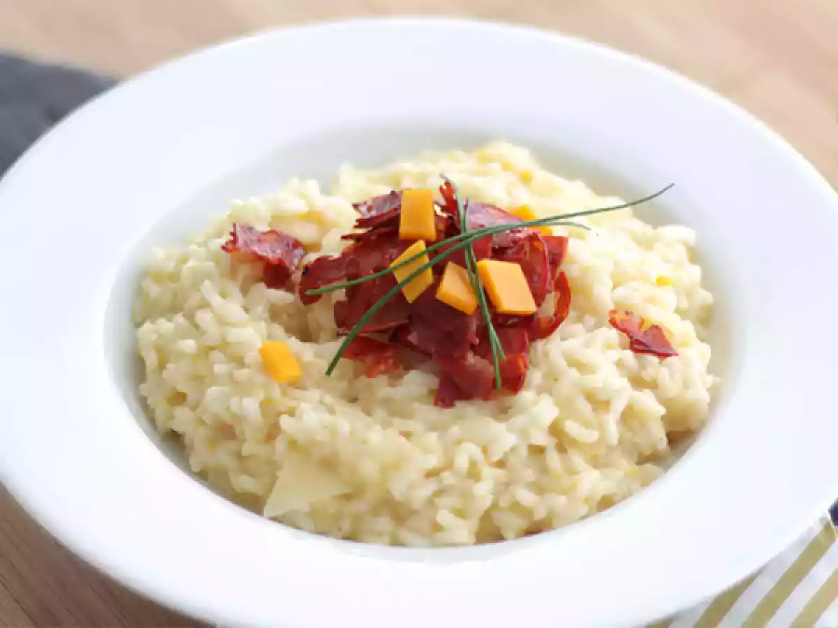 Peynirli ve chorizolu risotto - fotoğraf 2