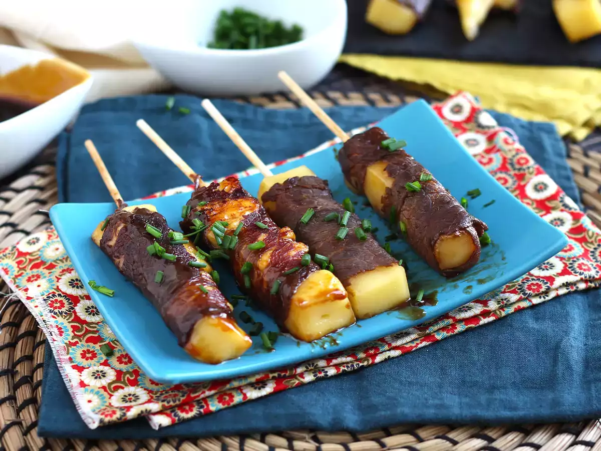 Peynirli Yakitori Dana Şişleri - fotoğraf 2