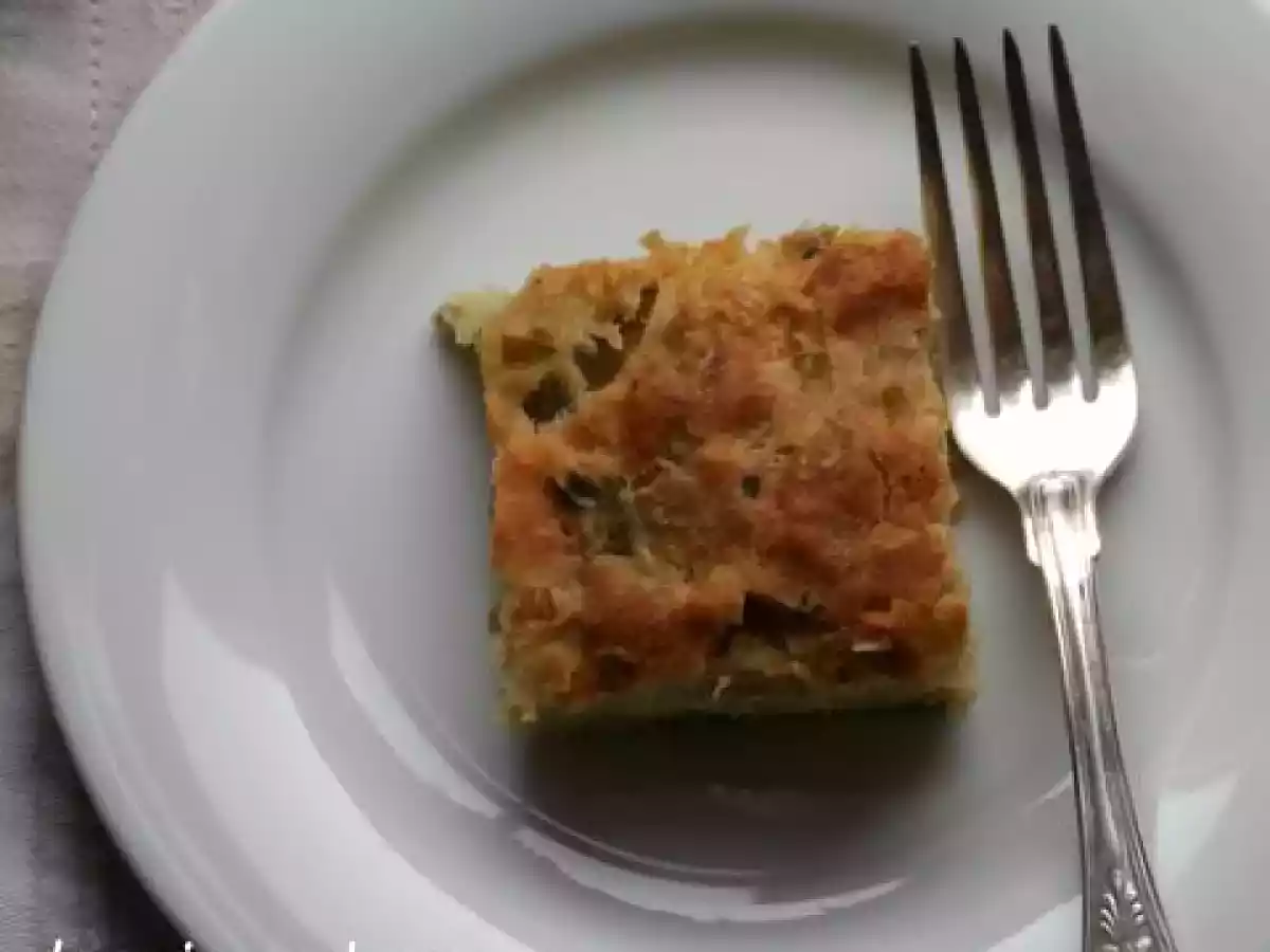 Pırasa tepsisi.....
