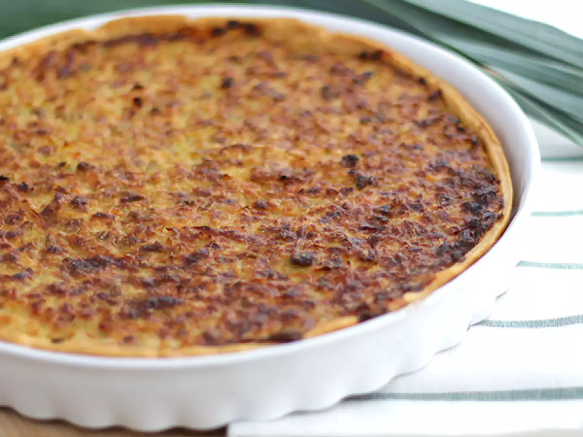 Pırasalı tart (6 kolay adım ve video)