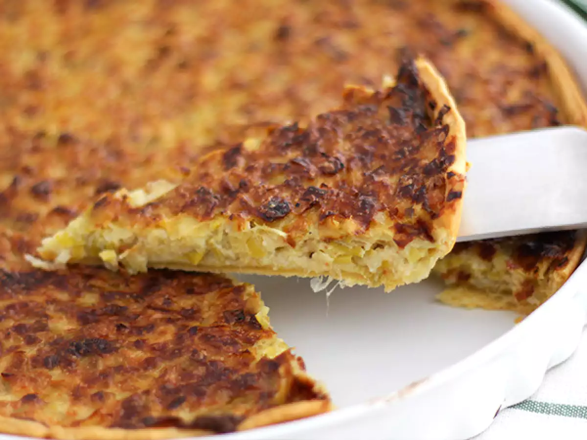 Pırasalı tart (6 kolay adım ve video) - fotoğraf 3