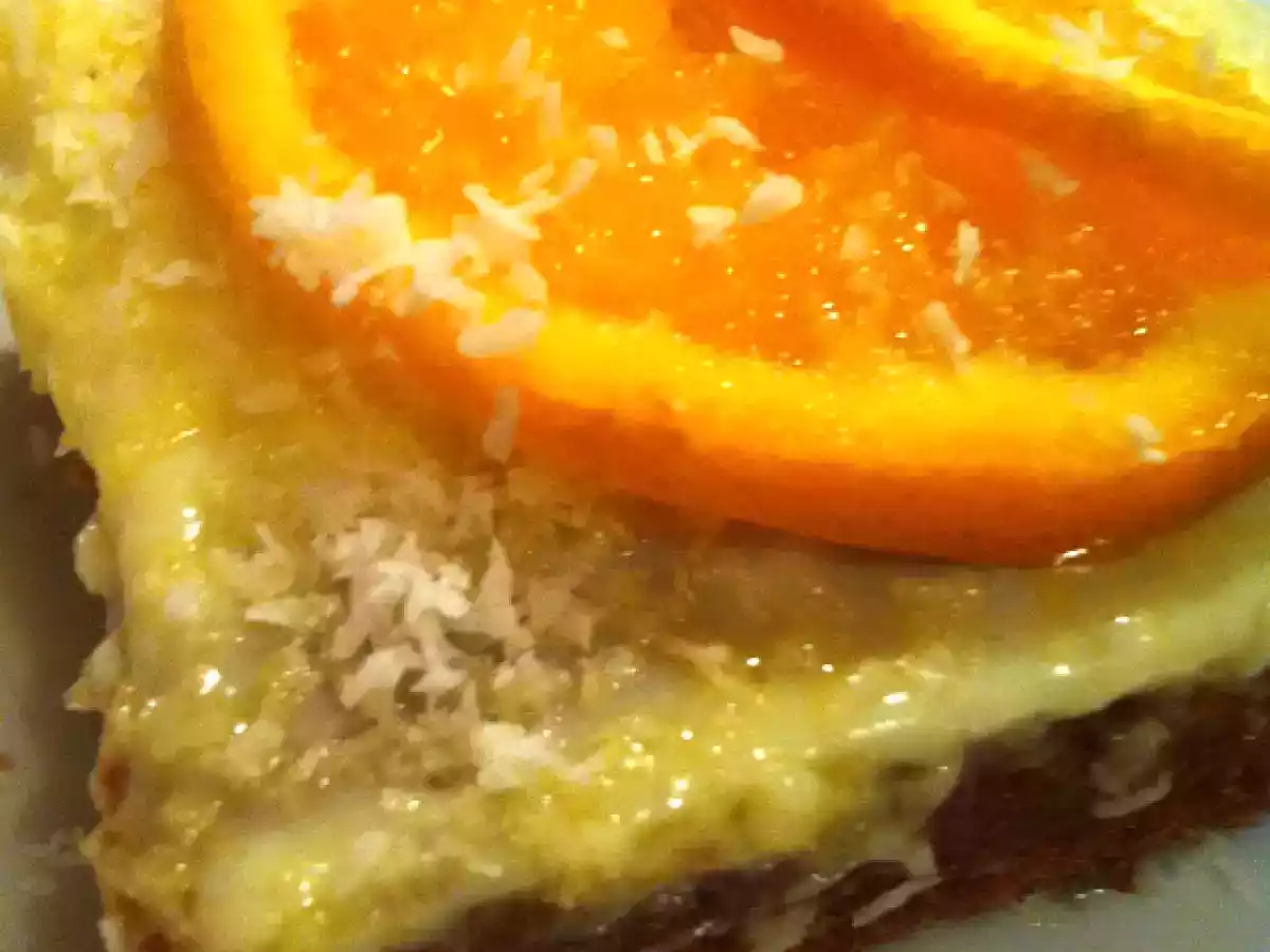 Portakal soslu kremalı kek