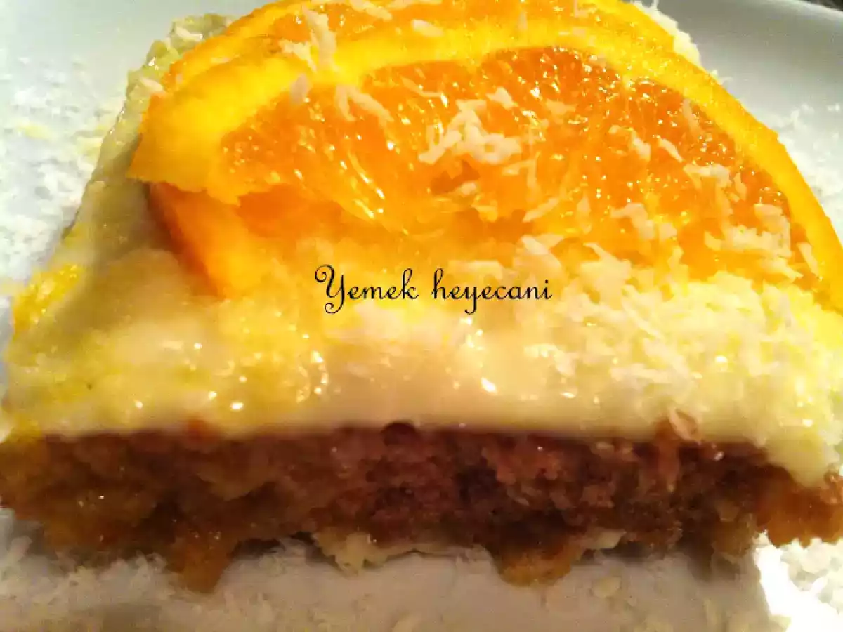 Portakal soslu kremalı kek - fotoğraf 2