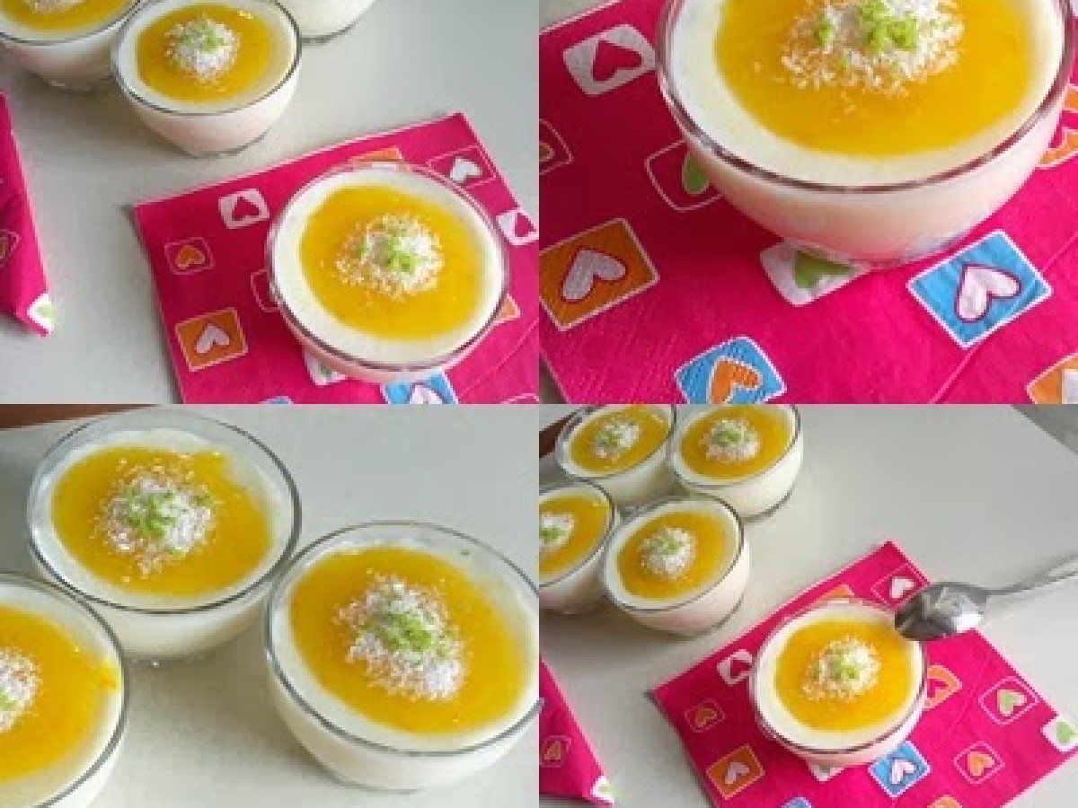 Portakal Soslu Sütlü İrmik Tatlısı