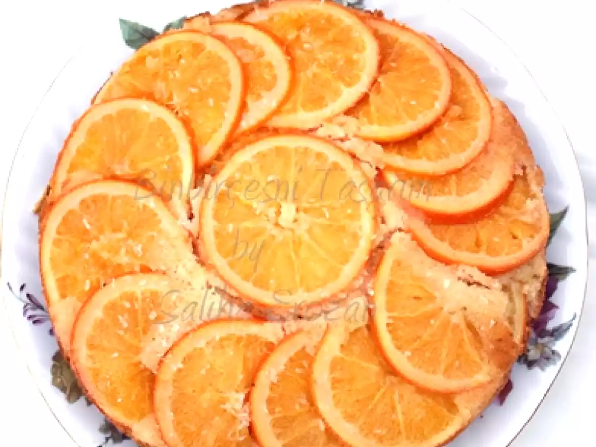 Portakallı Alt-Üst kek /Orange Upside Down Cake
