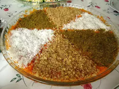 Portakallı balkabaklı revani tatlısı