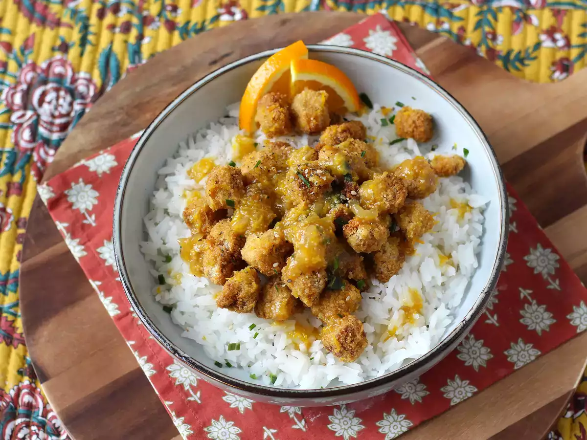Portakallı çıtır tofu - fotoğraf 2