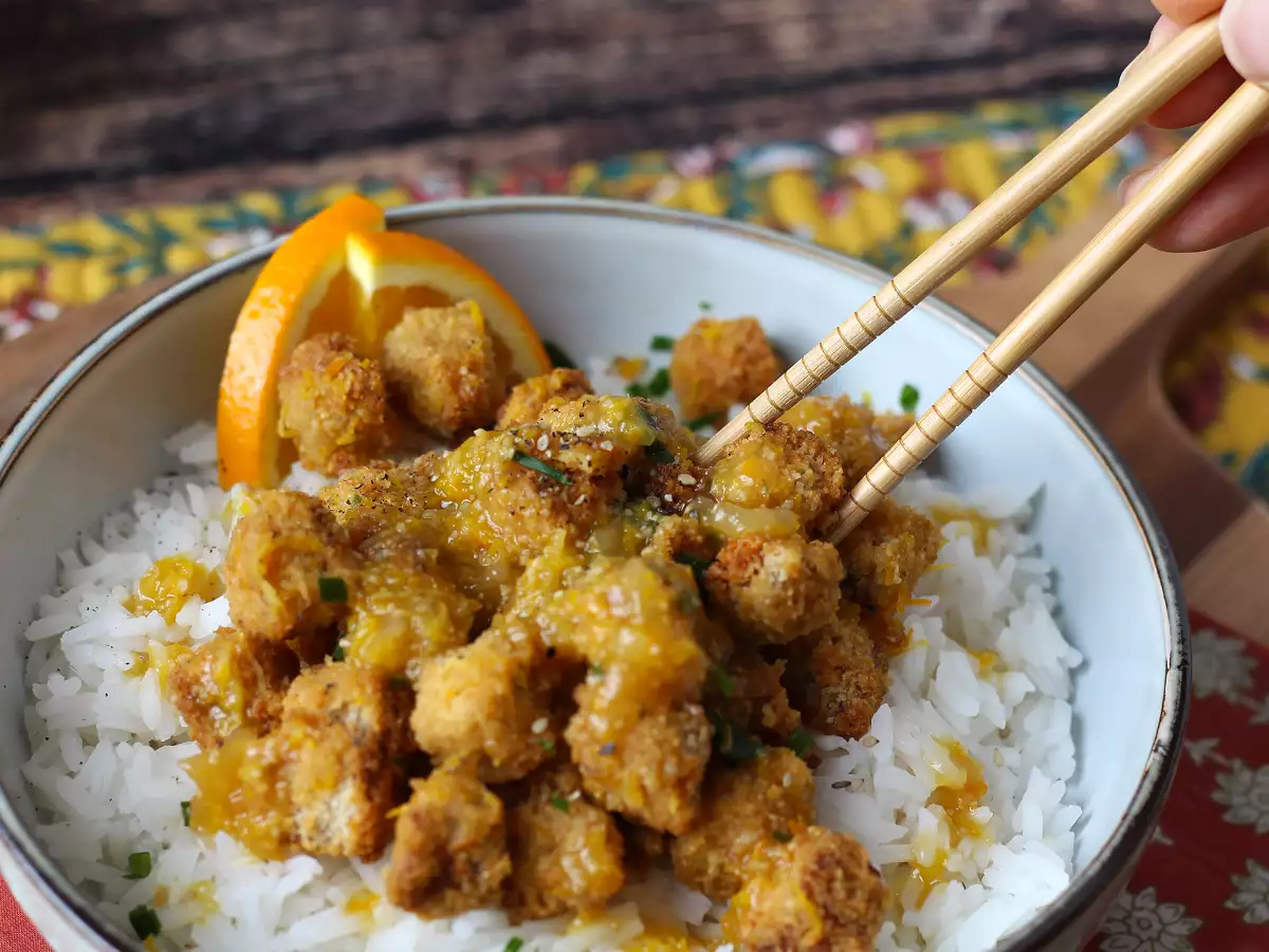Portakallı çıtır tofu - fotoğraf 5