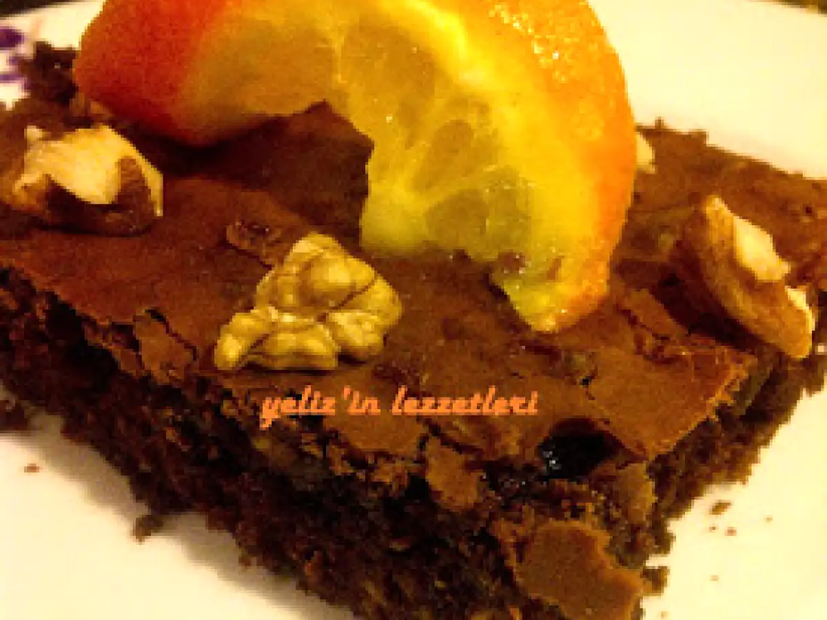 Portakallı Fındıklı Brownie - fotoğraf 2