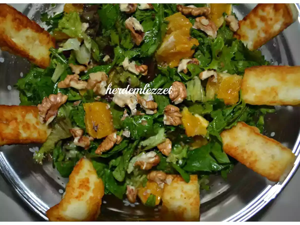 PORTAKALLI HELLİMLİ ROKA SALATASI - fotoğraf 2