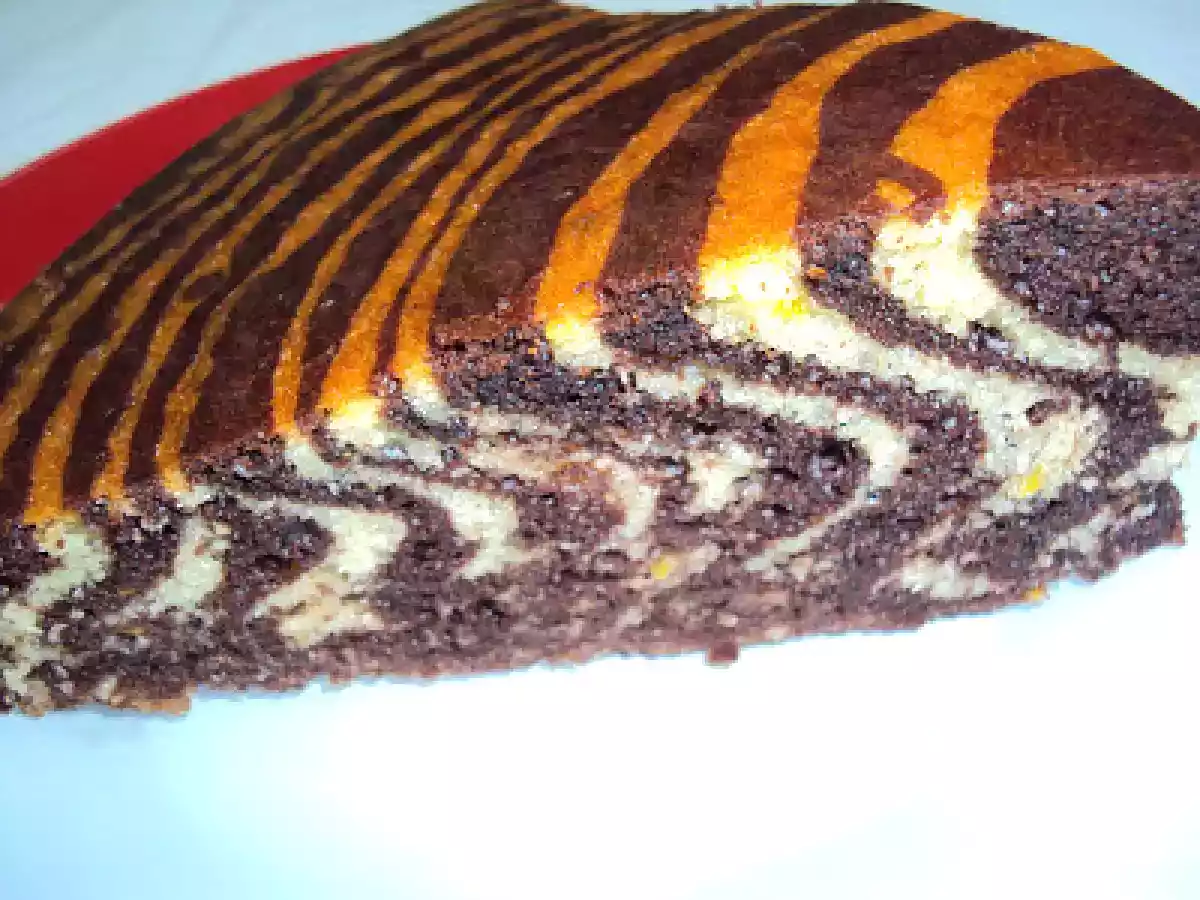 Portakallı Zebra Kek