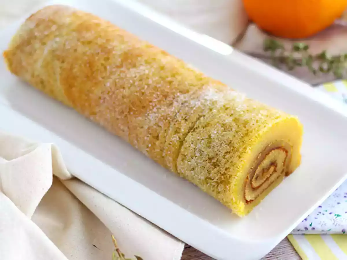 Portekiz portakallı rulo pastası - Torta de laranja - fotoğraf 2