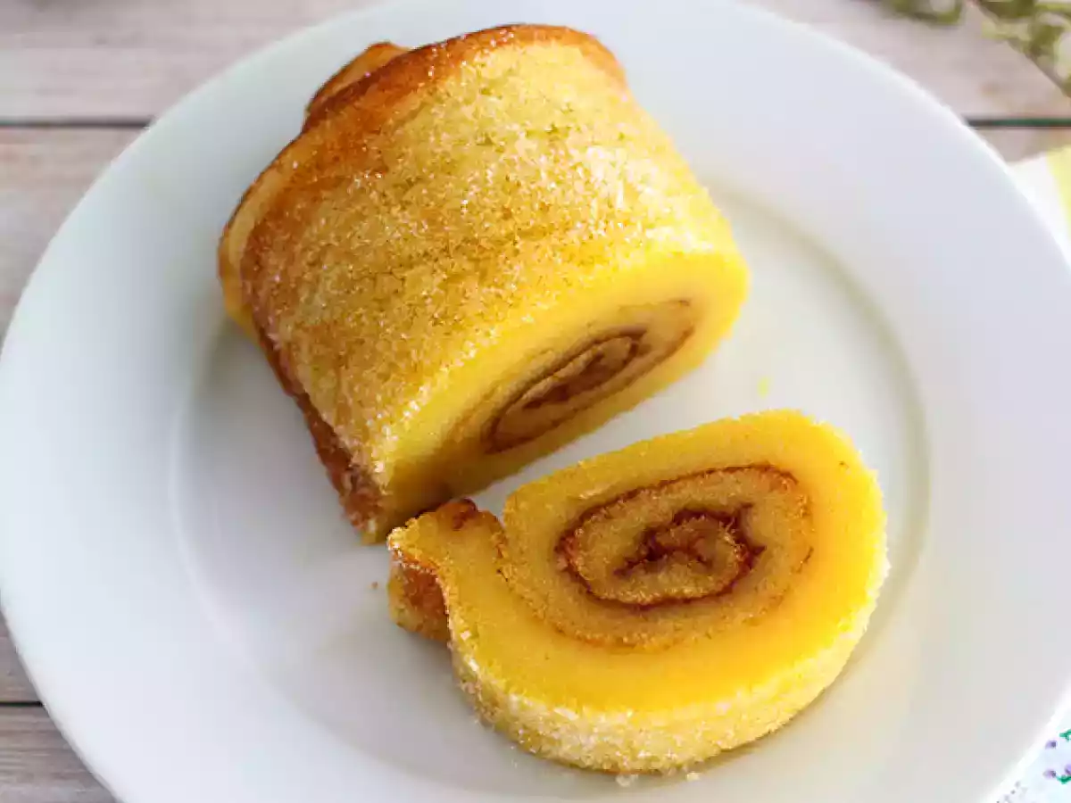 Portekiz portakallı rulo pastası - Torta de laranja - fotoğraf 3