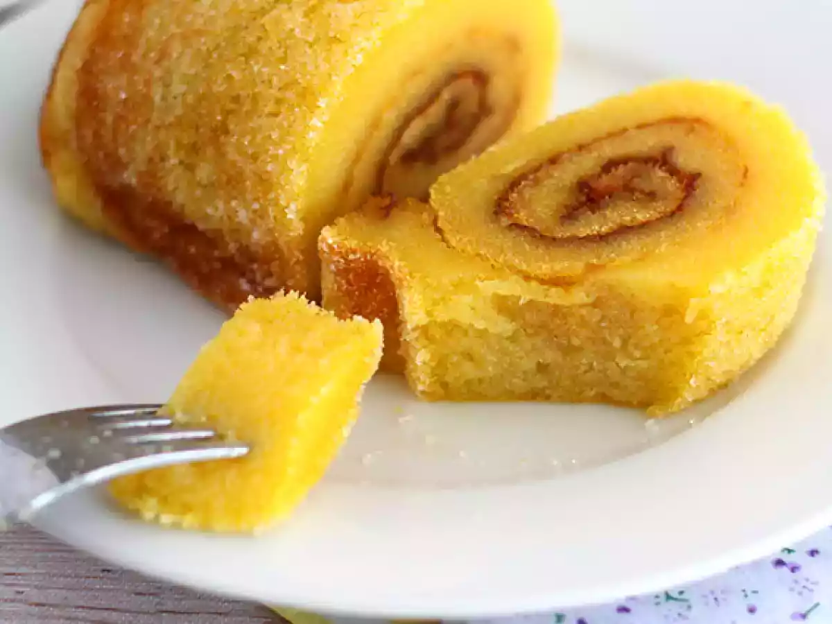 Portekiz portakallı rulo pastası - Torta de laranja - fotoğraf 4