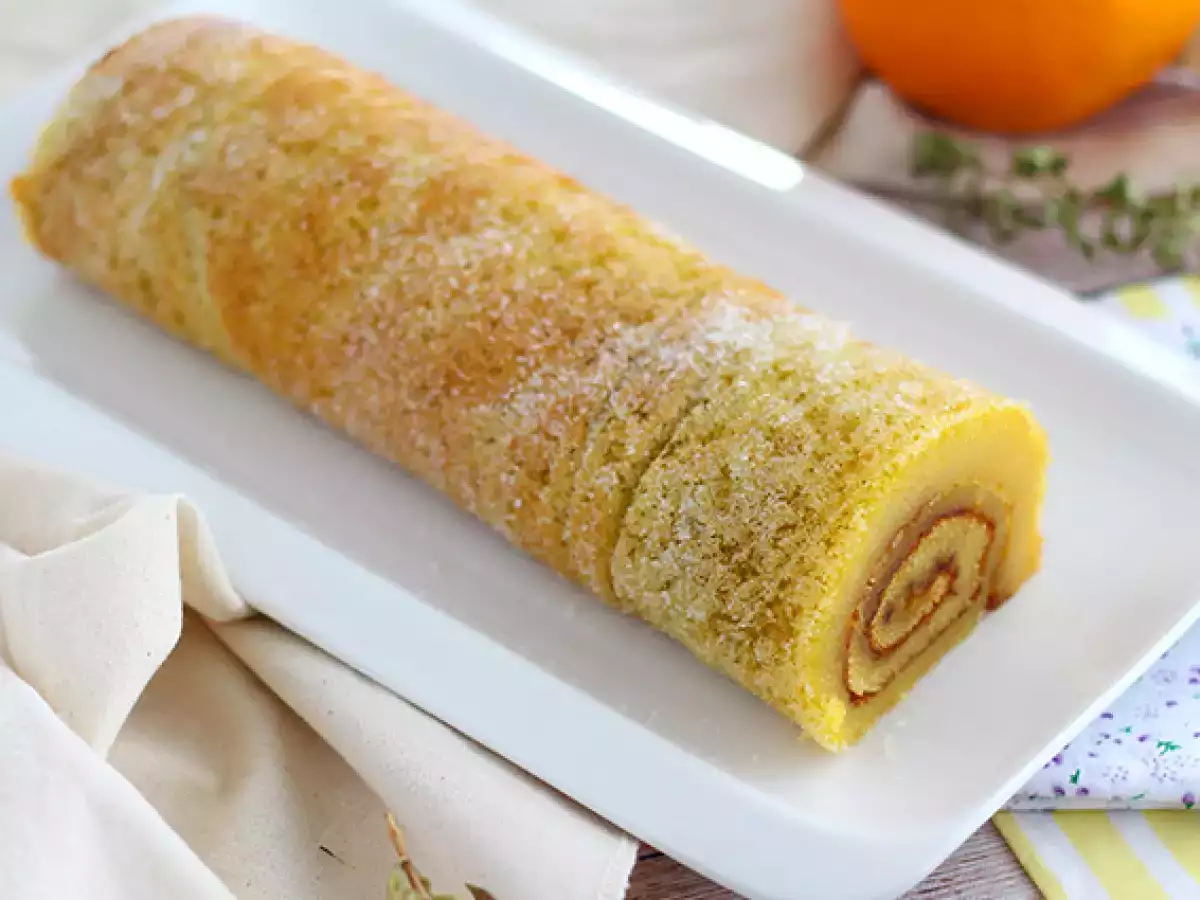 Portekiz usulü portakallı rulo kek – Torta de laranja - fotoğraf 2