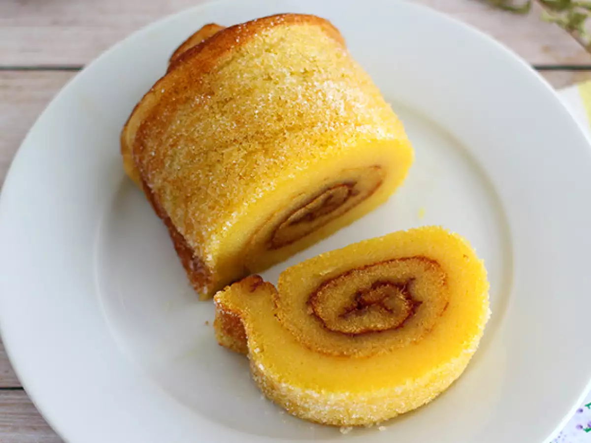 Portekiz usulü portakallı rulo kek – Torta de laranja - fotoğraf 3