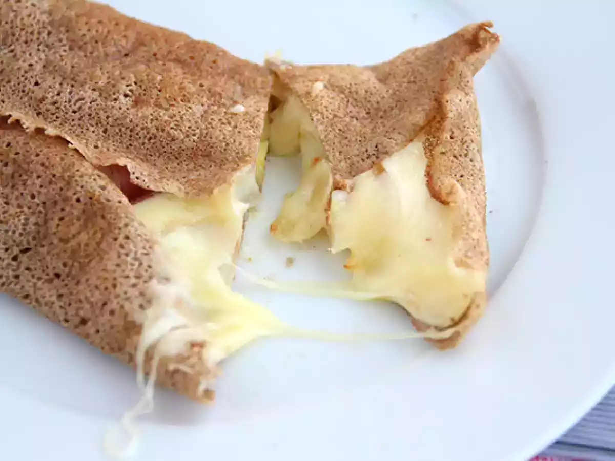 Raclette peynirli karabuğdaylı galette - fotoğraf 3