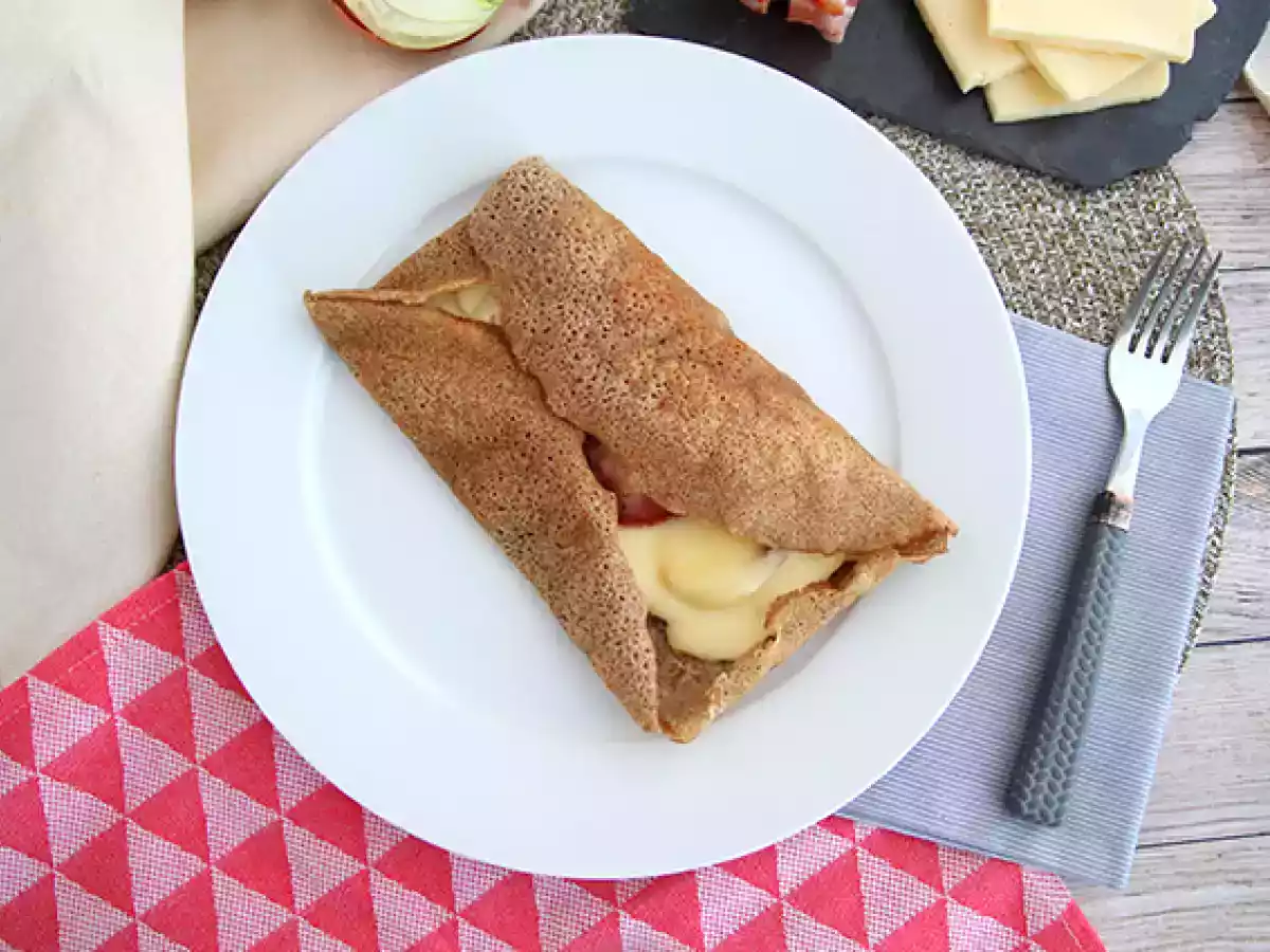 Raclette peynirli karabuğdaylı galette - fotoğraf 4