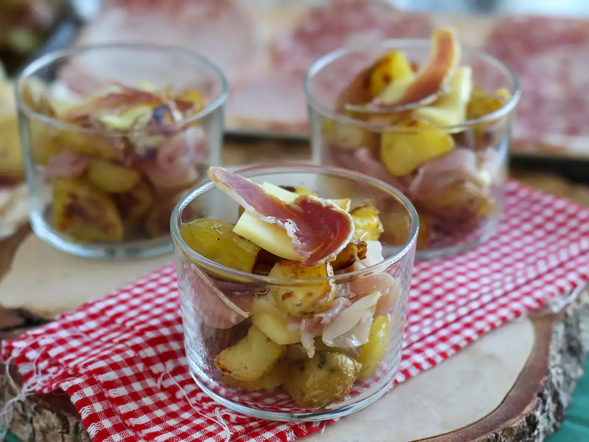 Raclette verrineleri (cihazsız): aperatifte bile tadını çıkarın - fotoğraf 3