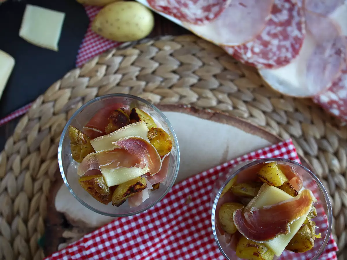 Raclette verrineleri (cihazsız): aperatifte bile tadını çıkarın - fotoğraf 4