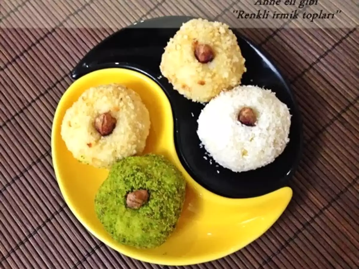Renkli irmik topları - fotoğraf 2