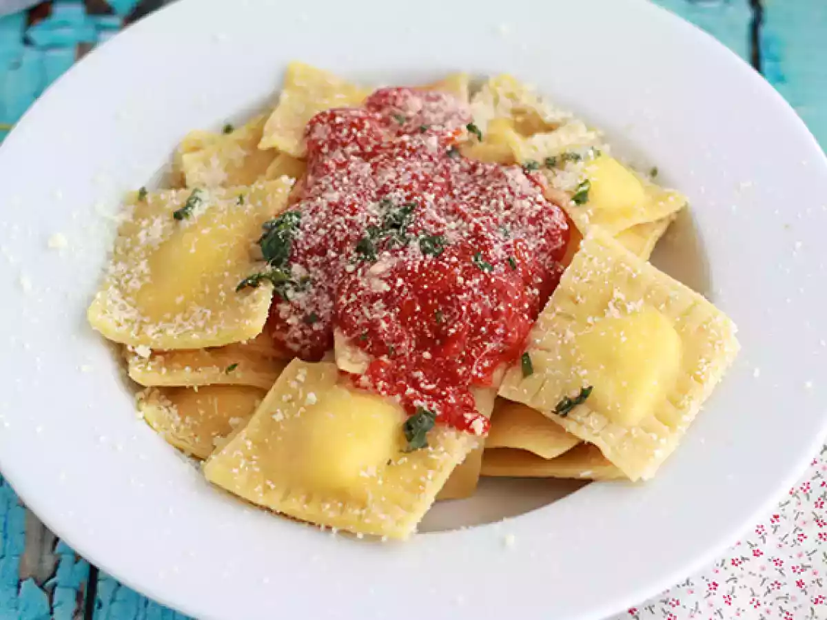 Ricotta ravioli, adım adım tarif