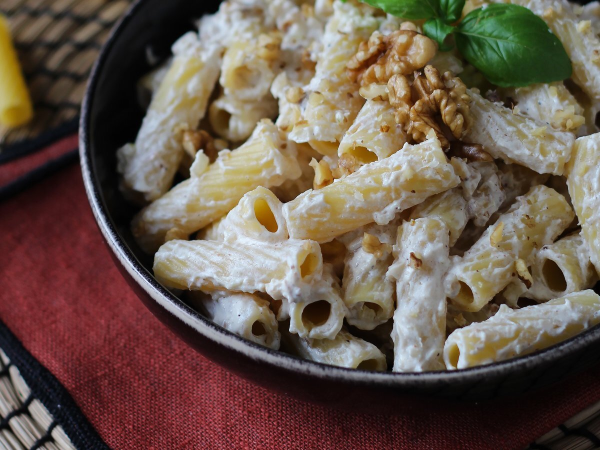 Ricotta ve cevizli makarna: kremsi ve çıtır çıtır - fotoğraf 4
