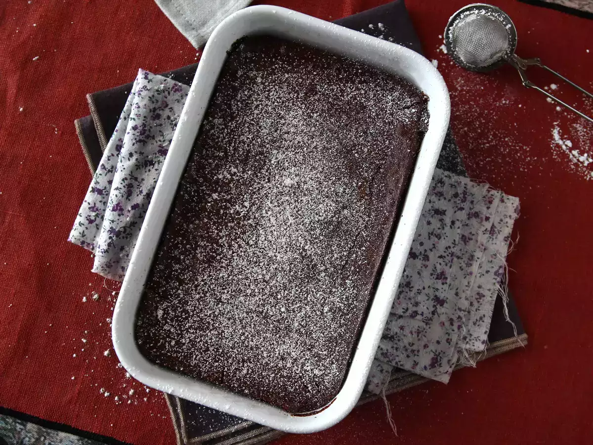 Sadece 4 malzemeyle EKSTRA FONDANT çikolatalı ve kestane kremalı kek - fotoğraf 4