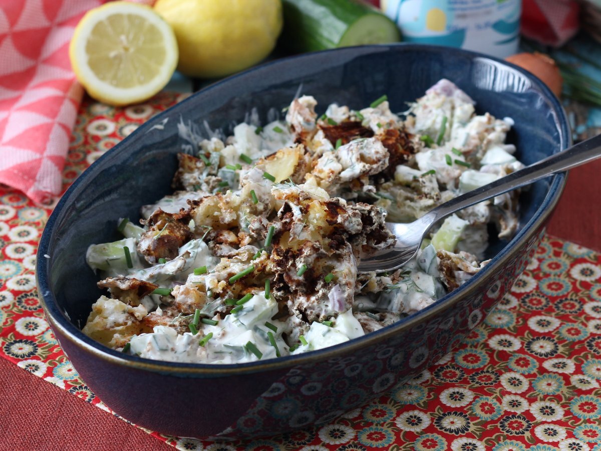 Salatalık ve çıtır patates salatası - fotoğraf 4